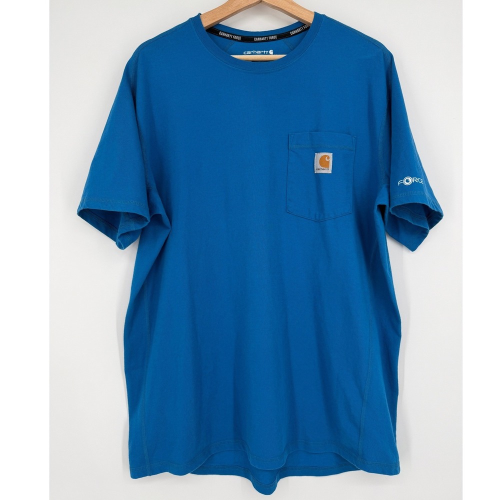 Carhartt Men's Force Relaxed Fit Pocket‎ Short Sleeve Shirt Sz L